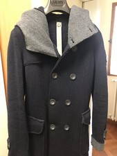 Swiss Chriss Cappotto Doppiopetto Lana Cotta Tg 46 S Blu