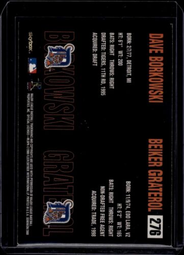 2000 SkyBox Dominion #276 Autographed Dave Borkowski Trading Card - Picture 2 of 2