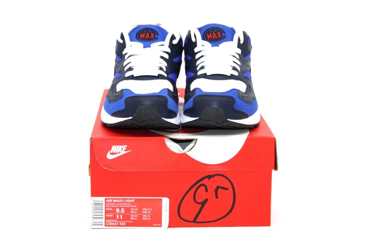 Nike Air Max 2 Light Mens Sneakers Size 8.5 Racer Blue/White-Obsidian Shoe Nike Air Max TL 2.5  main image 2