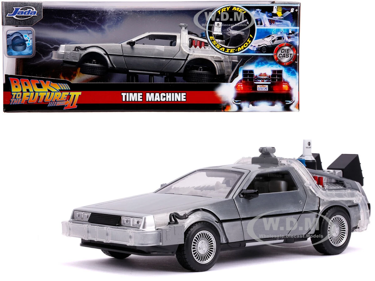 De Lorean 1977 Grise - Retour Vers Le Futur - 1:24 Jada Toys - Time Machine - Neuf Boîte