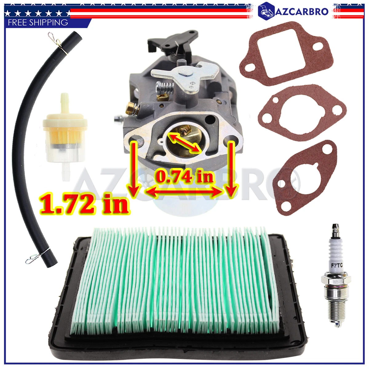 Carburetor Carb for Troy Bilt 27 Ton Log Splitter with a Honda GCV
