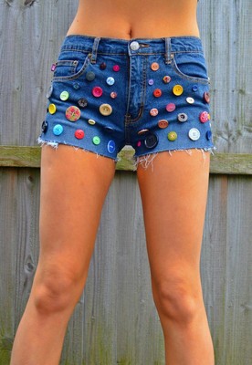 Women S Ladies Blue Denim Shorts Ebay