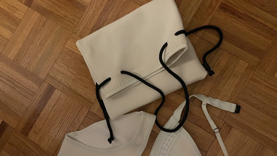 Traje de baño para mujer TRIANGL bikini top blanco neopreno S top y XS bikini Foto 2 de 4