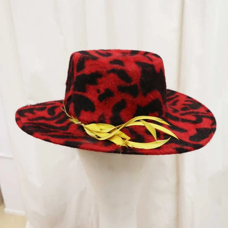 Vintage, Unworn Fur Felt Hat (USA) 1980s in the style of Stevie Ray Vaughan - Image 2 of 4