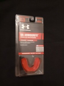 Under Armour UA Armourfit Adult Strapless Mouthguard Red Adult Sports Equipment