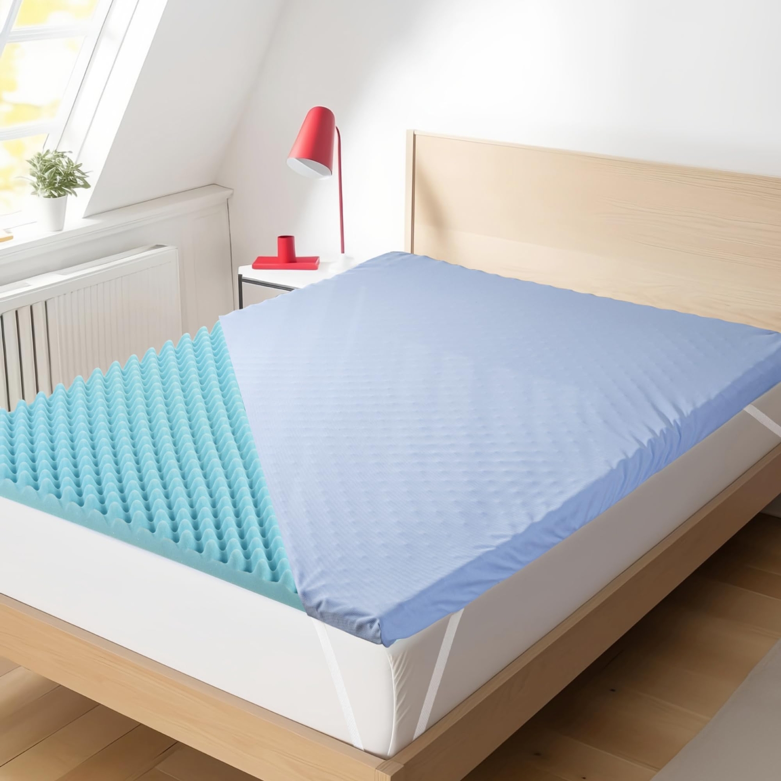 Planet Sleepings King 2 Inch Memory Foam Mattress Topper King Size with Cooli...