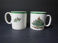 Set of 2 Spode Christmas Tree Tom & Jerry Mugs (CR003)