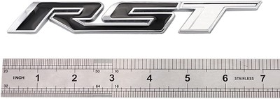 1 RST Emblem Badge fits Silverado Tahoe 84319995 2019-202524 Chrome Black