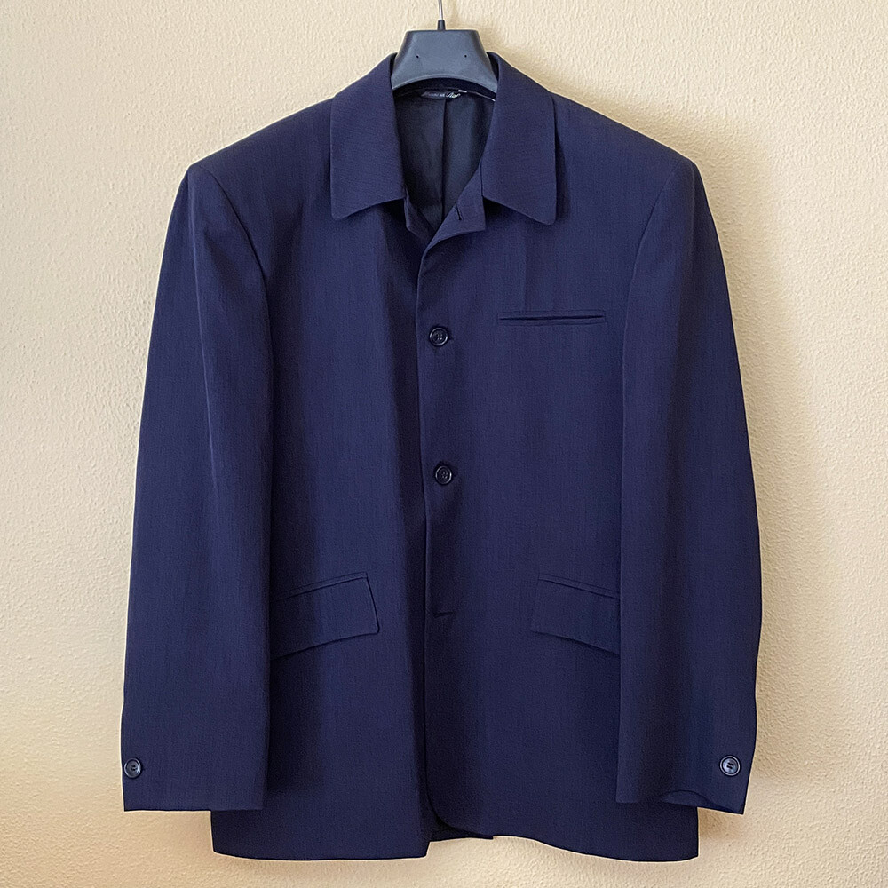 Sorbino Giacca Blazer Blu, Taglia 54, Made in Italy Elegante