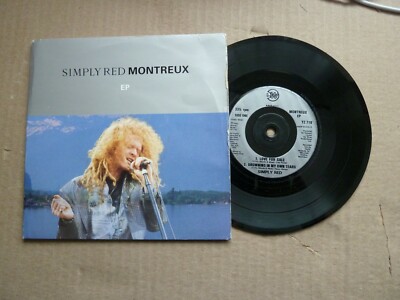 SIMPLY RED - MONTREUX EP - LOVE FOR SALE / DROWNING IN MY OWN TEARS - 7'' G/F P/S