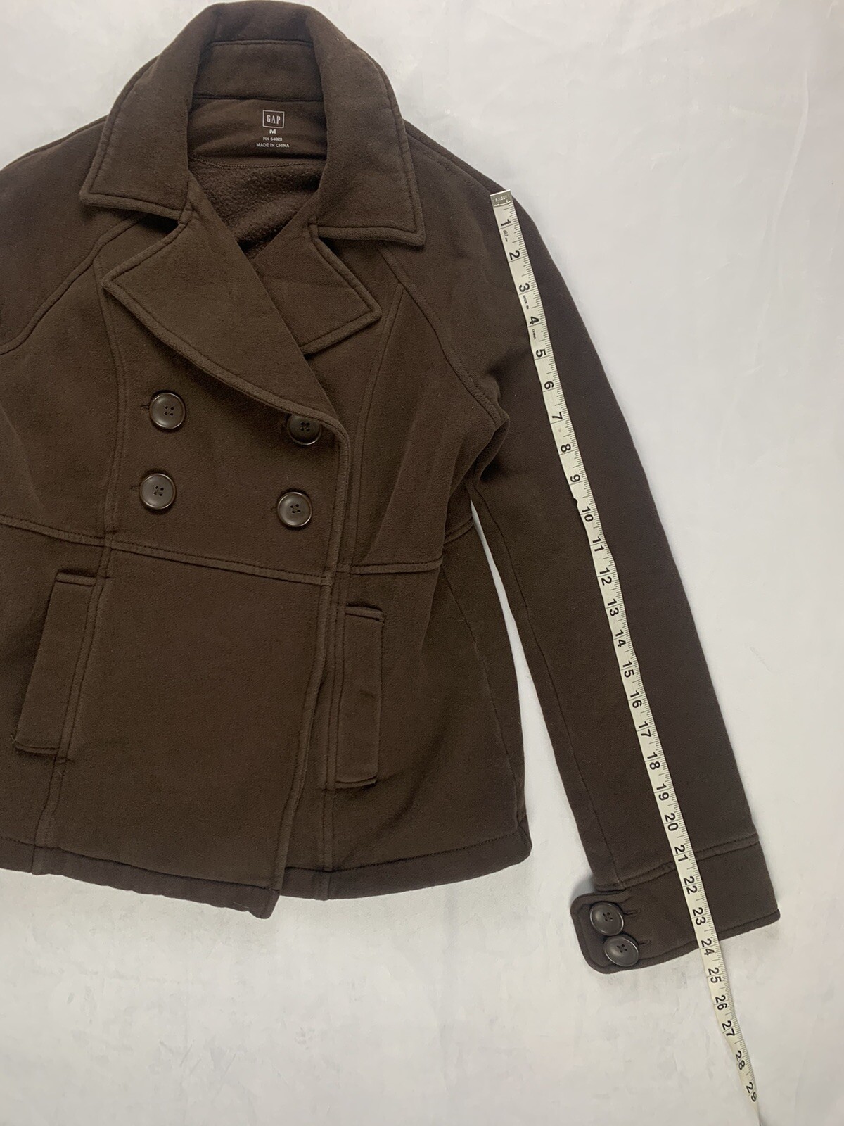 Gap Brown Jacket Womens M Medium Button - image 6