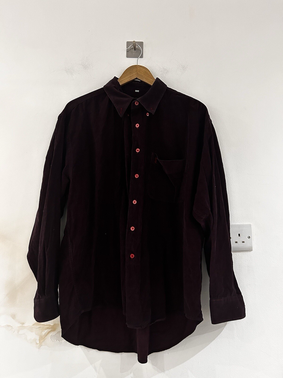 SAINT LAURENT Camicia Borgogna YSL EU 42