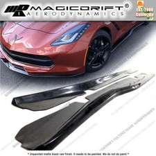 For 14-19 Chevy Corvette C7 Z06 Grand Sport Side Skirt Rocker Panel Extensions