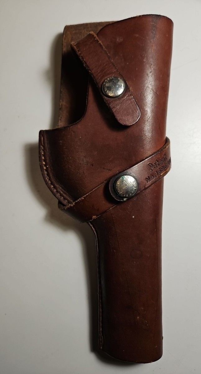Brauer Bros. Brown Leather Belt Holster H24 Patent #1696708 Moose