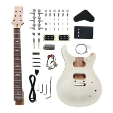 PRS Style DIY Electric Guitar Kits,6 String Right-Handed,Mahogany Body and Neck