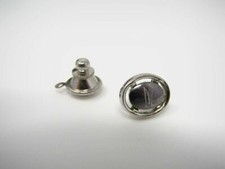 Letter M Initial Tie Tack Pin Vintage Silver Tone Men's Jewelry