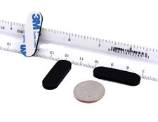 Universal Oval Shaped Rubber Feet for ATX  Towers Computers 1/2" x 1 1/2" x 1/8