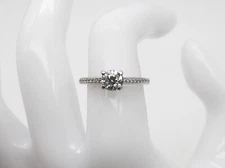 $11,350 CELEBRATION CUT ROUND 102 FACET SI1 I GIA RITANI Platinum Wedding Ring