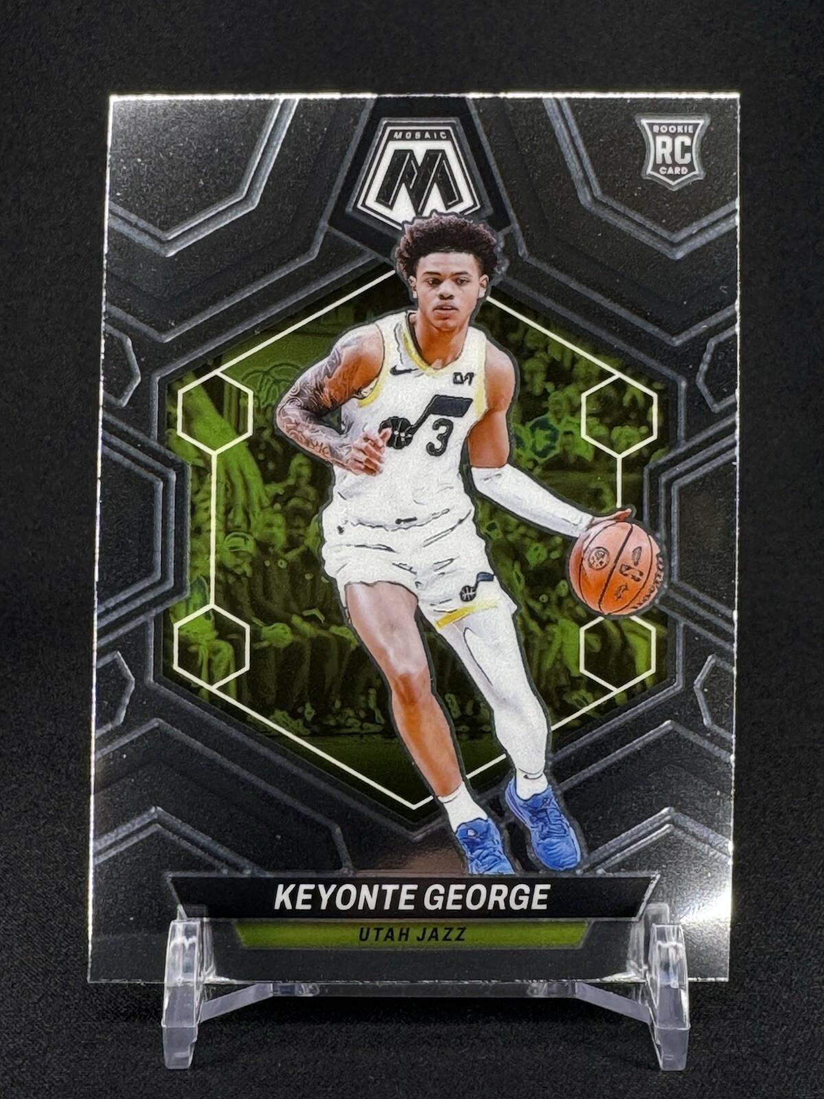 2023-24 Panini Mosaic Keyonte George Rookie Card #222 Utah Jazz