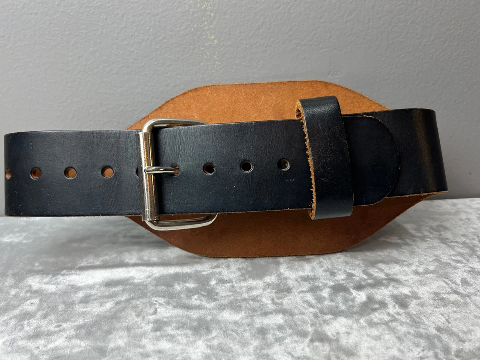 Cinturón Wieder para hombre levantamiento de pesas levantamiento de pesas Crossfit cuero negro talla S 25-28 Foto 2 de 4