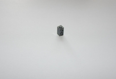 Lego 2 Stück BRICK 1X1X1 2/3, W/ VERT. KNOBS Dark Stone Grey 6228923 32952 K2T1