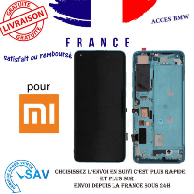 34904 - ECRAN LCD POUR XIAOMI MI 10 5G AVEC CHASSIS CORAL GREEN (7 VERSION) 56000K00J200 - XIAOMI - 56000K00J200