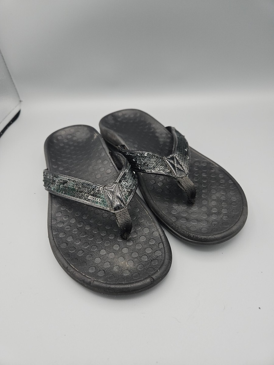 Vionic Women's Orthotic Comfort Sandals Shoes Size Black