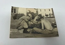 Vintage 1940s WW2 Era Picture Of The Neighborhood Men