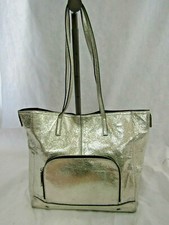 Milly Metallic Silver Medium Size Tote 