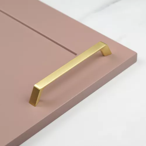 Brass Kitchen Cupboard Handle Brushed Gold Cup Knobs Drawer Furniture Door Pull