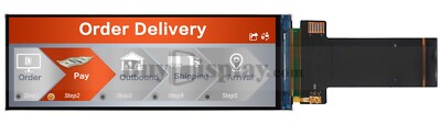 Bar Type 4.58 inch 320x960 IPS TFT LCD Display SPI+RGB Interface