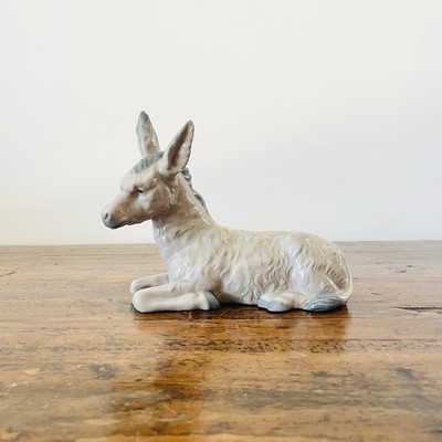 Nao Porzellan Figur von LLadro Esel Krippenfigur