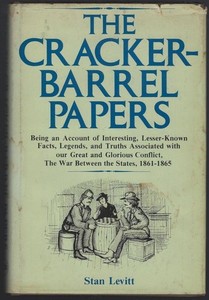Cracker Barrel Papers Stan Levitt 1977 Civil War 1st edition Hardcover DJ