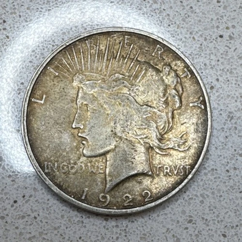 1922 D Peace Dollar $1 Silver Coin Circulated Business Strike 0.9 Fineness