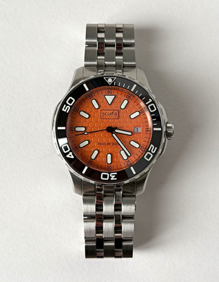 Scurfa Treasure Seeker - Automatic Orange Dial Dive Watch - Discontinued Model