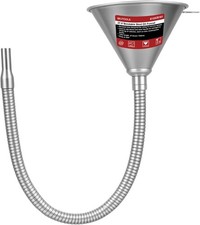 26.2" Steel Flexible Oil Funnel with Filter for Automotive Use | Metal Bendable