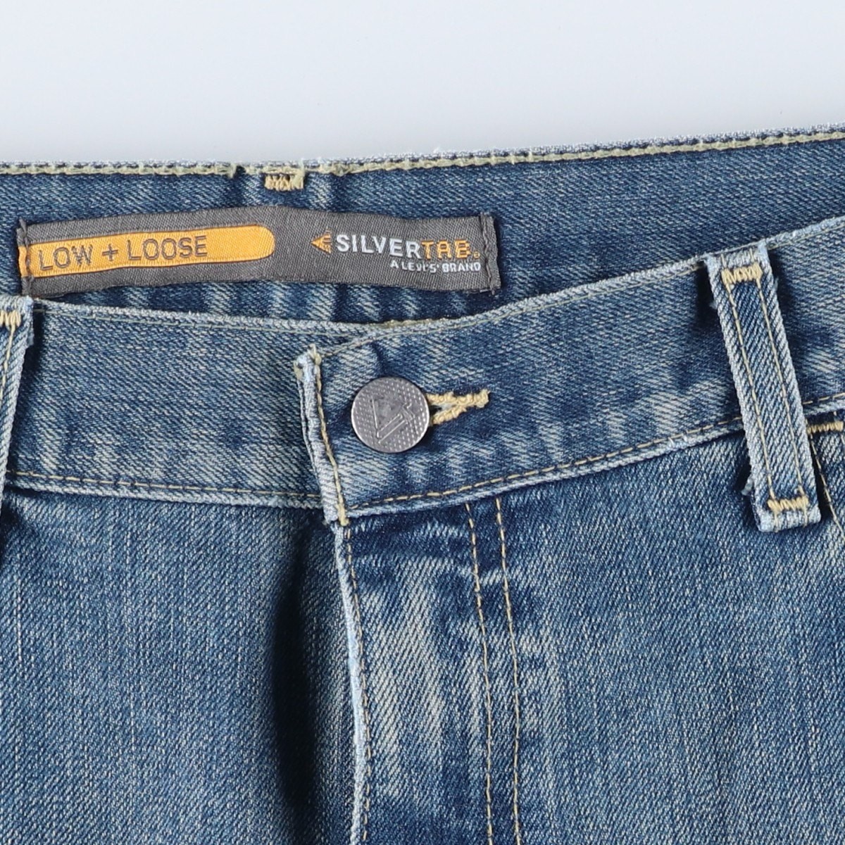 Vintage Levi's SILVER TAB LOW+LOOSE Straight Denim Pants Men's Size 36 thumbnail 7