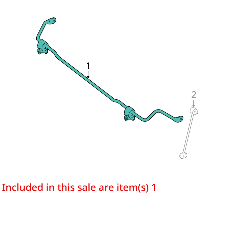 2013 梅赛德斯-奔驰 C 级 AWD 后稳定杆 原始设备制造商 83K 英里 - LKQ397872819 — 第 4/4 张图片