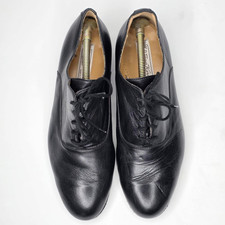 Werner Kern Tanzsport Ballroom Men's Dance Shoes Size 8.5 Black Leather Italy
