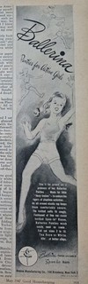 1947 Ballerina Panties For Active Girls Vintage Fashion Art Ad