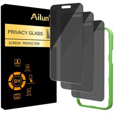 Ailun 3 Pack 4 Way 360 Degree Privacy Screen Protector for iPhone 6.3 inches