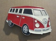 New Retro Red Volkswagen VW Bus Van Hippy Belt Buckle