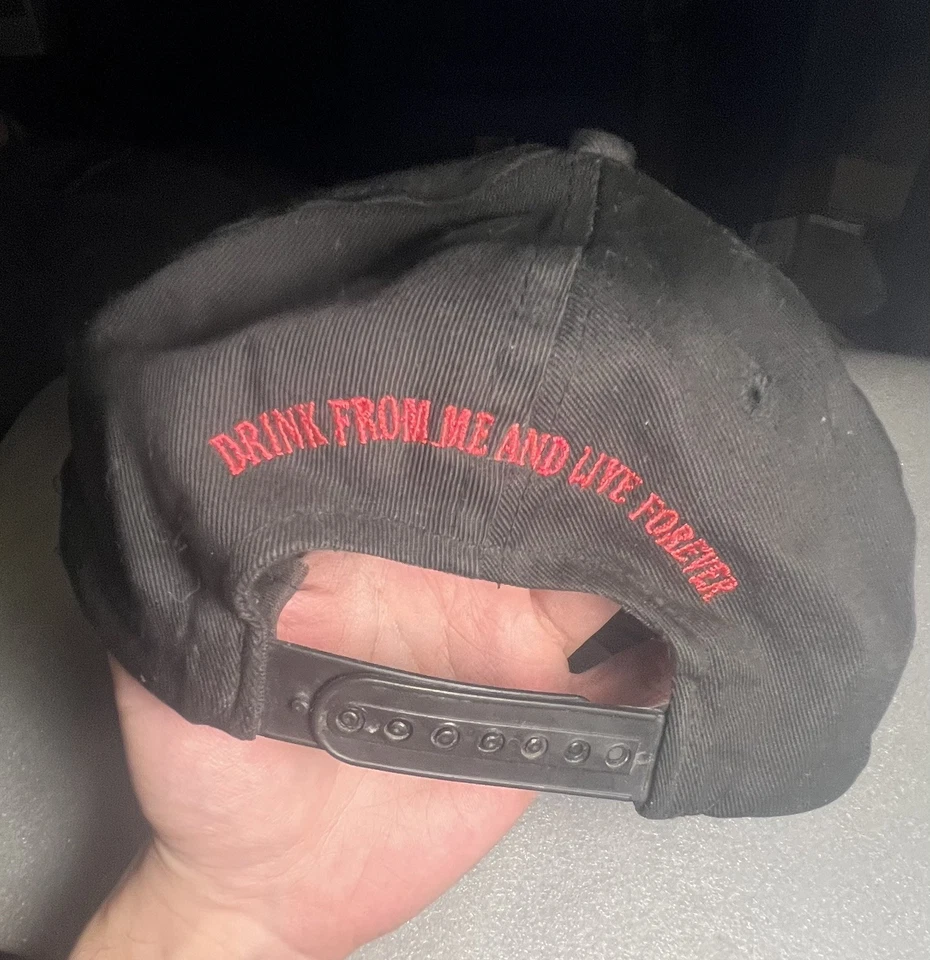 De colección Promo Geffen 1994 Entrevista con Vampiro Negro Snapback Sombrero Tom Cruise Foto 3 de 4