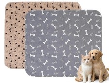 Dog Puppy Pee Pad Reusable Washable Training Mat Waterproof 2 Pack 31.5 27.6in
