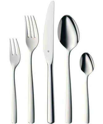 WMF Cutlery Set 30-Pieces for 6 Persons Boston Cromargan 43.9 x 27.3 x 6 cm