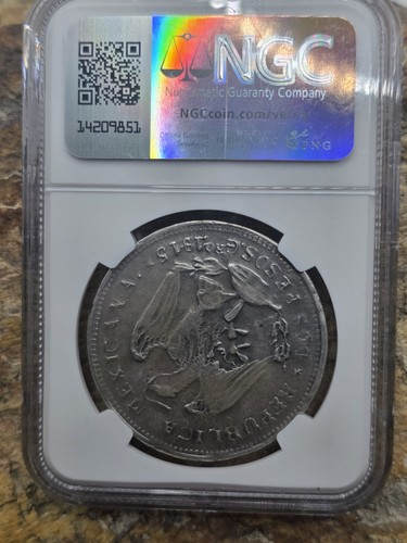 1915 2p Revolutionary Mexico Guerrero/Campo Morado 2 Pesos NGC AU Details  - Picture 4 of 4