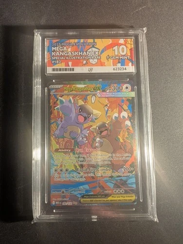 Mega Kangaskhan EX 182/132 Ace 10 Perfect subgrades Gem Mint ME01
