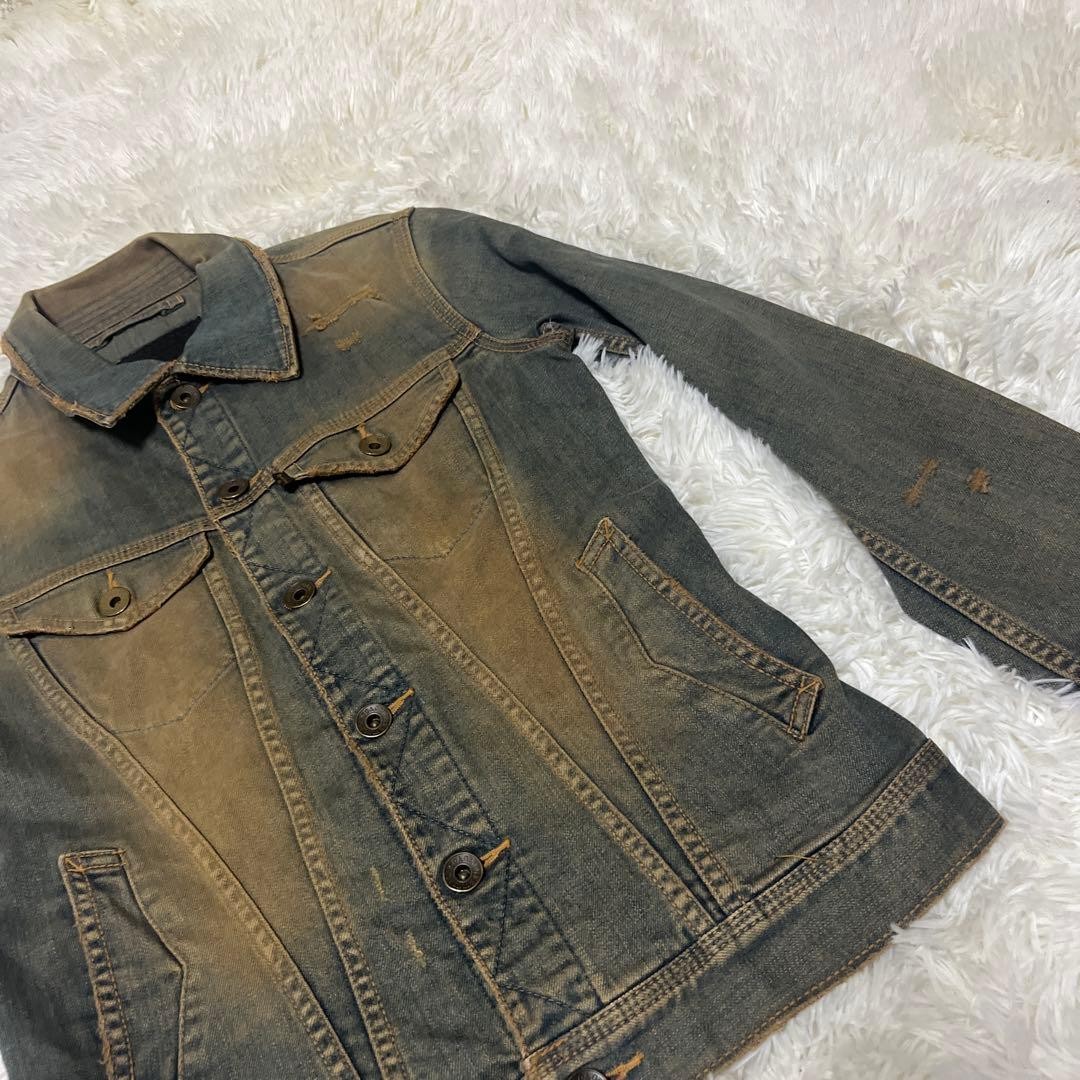 Goa Denim Jacket Python Leather Patch Vintage 80s… - image 10