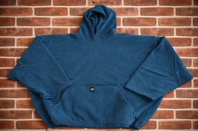 Yeezy  Gap 32 Polar Fleece Padded Hoodie   Dark Blue Oversized L (READ DESC)