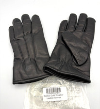 NEW Rothco 4472 Cold Weather Leather Police Gloves - Black
